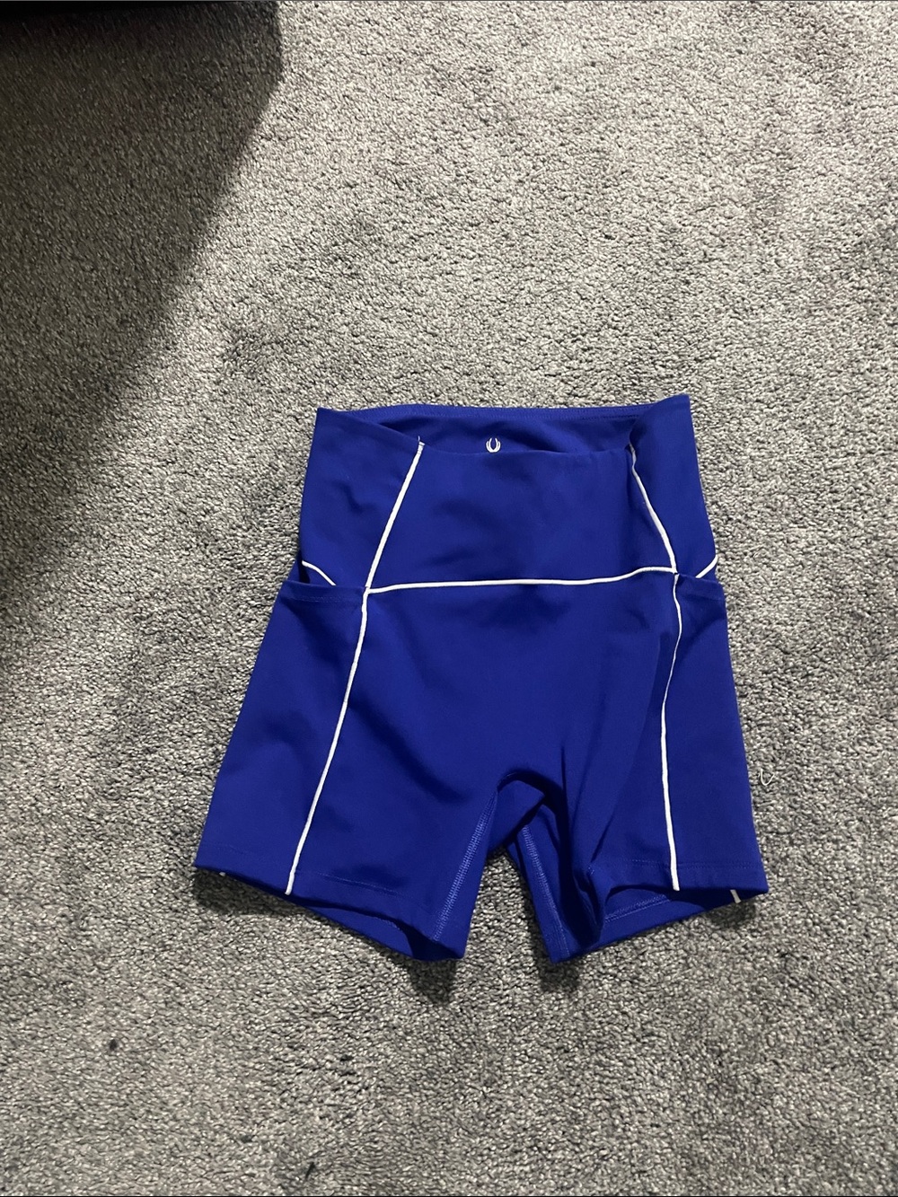Spyder Royal Blue Bike Shorts with White Piping